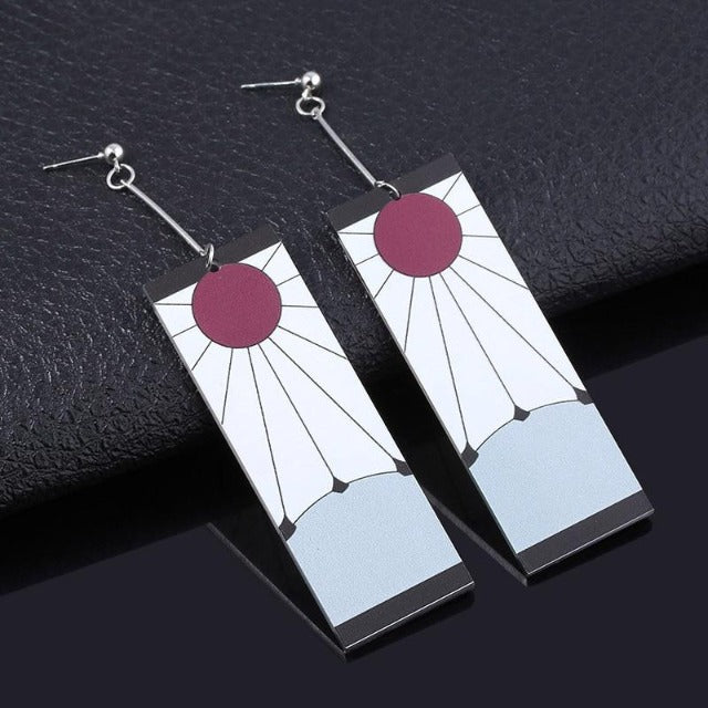 Boucles d'Oreilles Demon Slayer Tanjiro