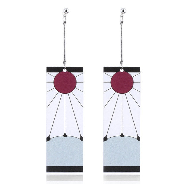 Boucles d'Oreilles Demon Slayer Tanjiro