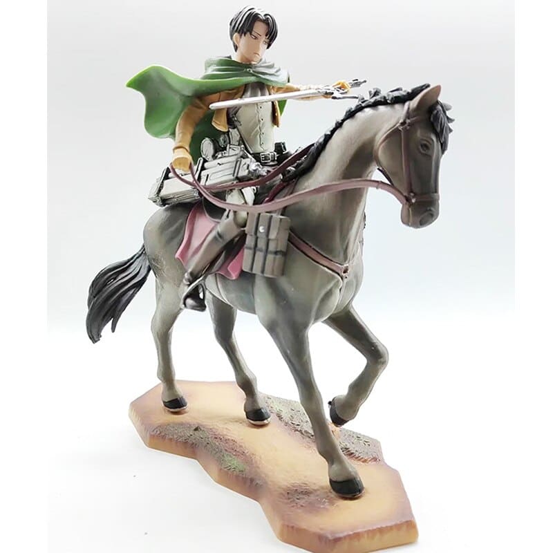 Figurine Rivaille Ackerman à cheval - Attaque des Titans