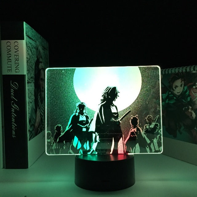 Lampe 3D Personnages Demon Slayer