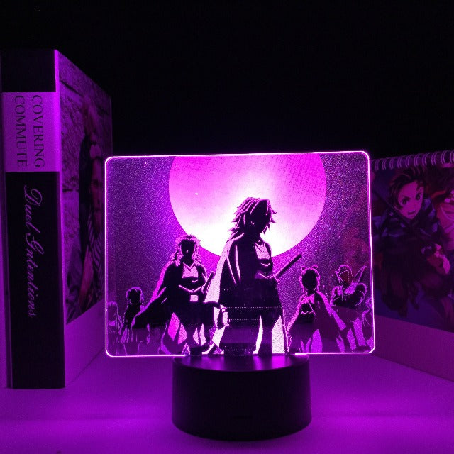 Lampe 3D Personnages Demon Slayer