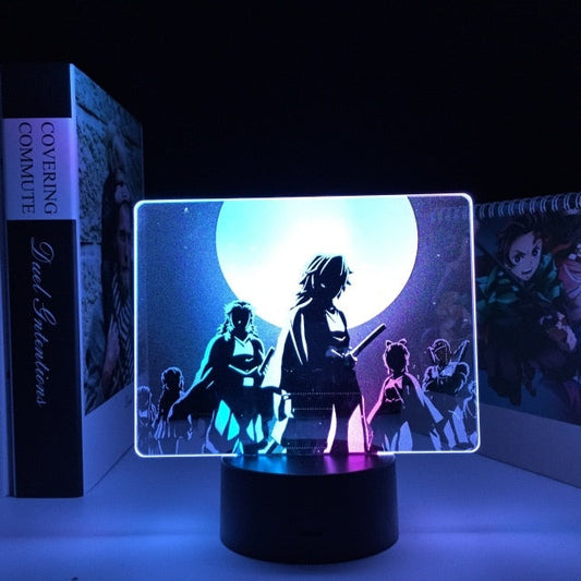 Lampe 3D Personnages Demon Slayer