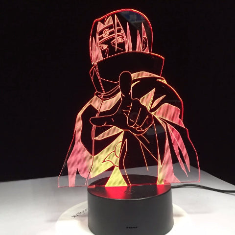 Lampe de Chevet Naruto Led Neon À Poser Bureau Déco Manga