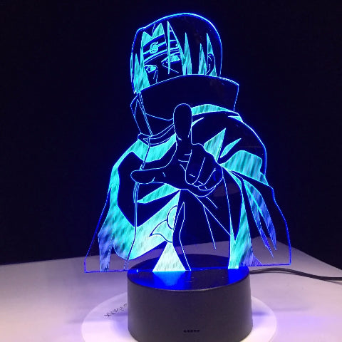 Lampe de Chevet Naruto Led Neon À Poser Bureau Déco Manga