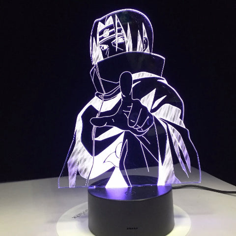 Lampe de Chevet Naruto Led Neon À Poser Bureau Déco Manga