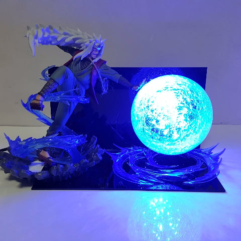 Lampe Jiraya Sensei Led Neon À Poser De Chevet ou Bureau Déco Manga Naruto