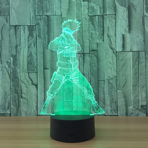 Lampe Kakashi Hatake Led Neon À Poser De Chevet ou Bureau Déco Manga Naruto