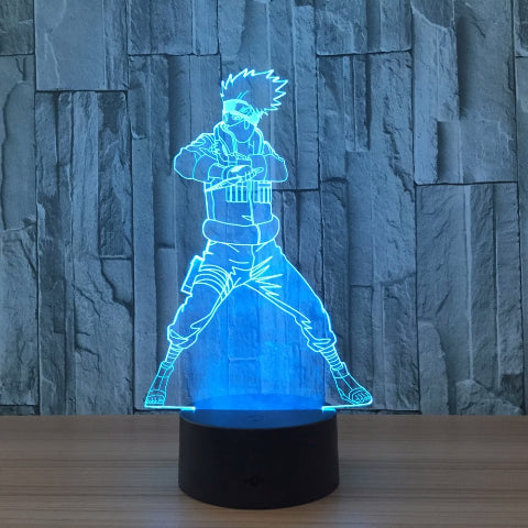 Lampe Kakashi Hatake Led Neon À Poser De Chevet ou Bureau Déco Manga Naruto