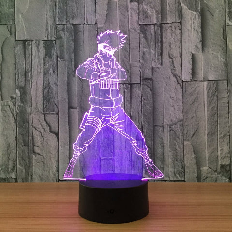 Lampe Kakashi Hatake Led Neon À Poser De Chevet ou Bureau Déco Manga Naruto