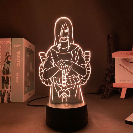 Lampe Orochimaru Led Neon À Poser De Chevet ou Bureau Déco Manga Naruto