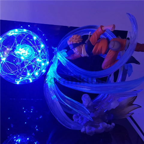 Lampe Rasengan Naruto Led Neon À Poser De Chevet ou Bureau Déco Manga