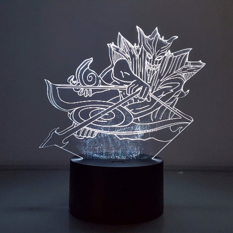 Lampe Susanoo Led Neon À Poser De Chevet ou Bureau Déco Manga Naruto