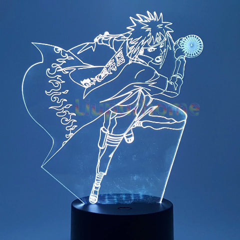 Naruto 3D Lampe Led Neon À Poser De Chevet ou Bureau Déco Manga