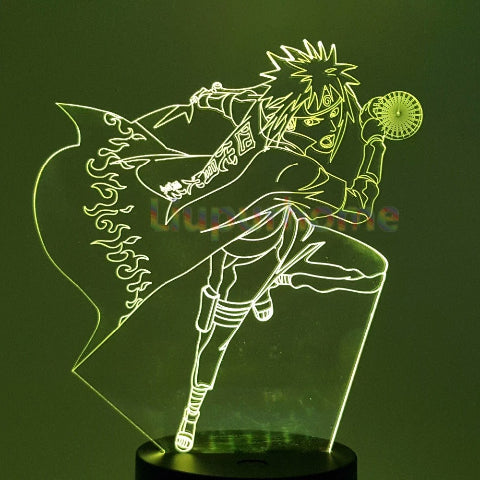 Naruto 3D Lampe Led Neon À Poser De Chevet ou Bureau Déco Manga