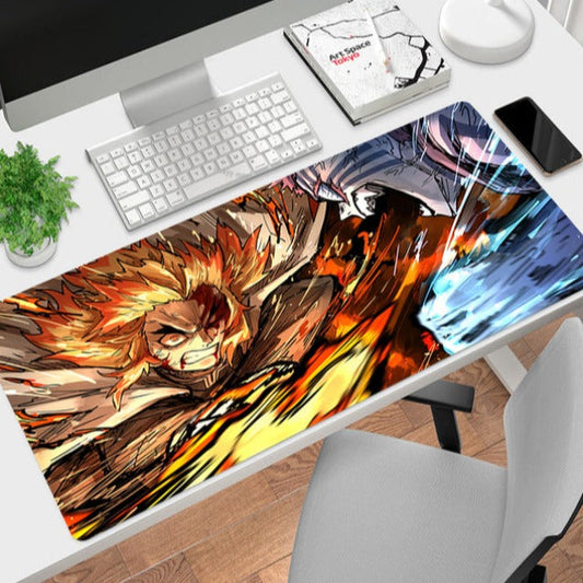 Tapis de Souris Kyojuro vs Akaza Demon Slayer